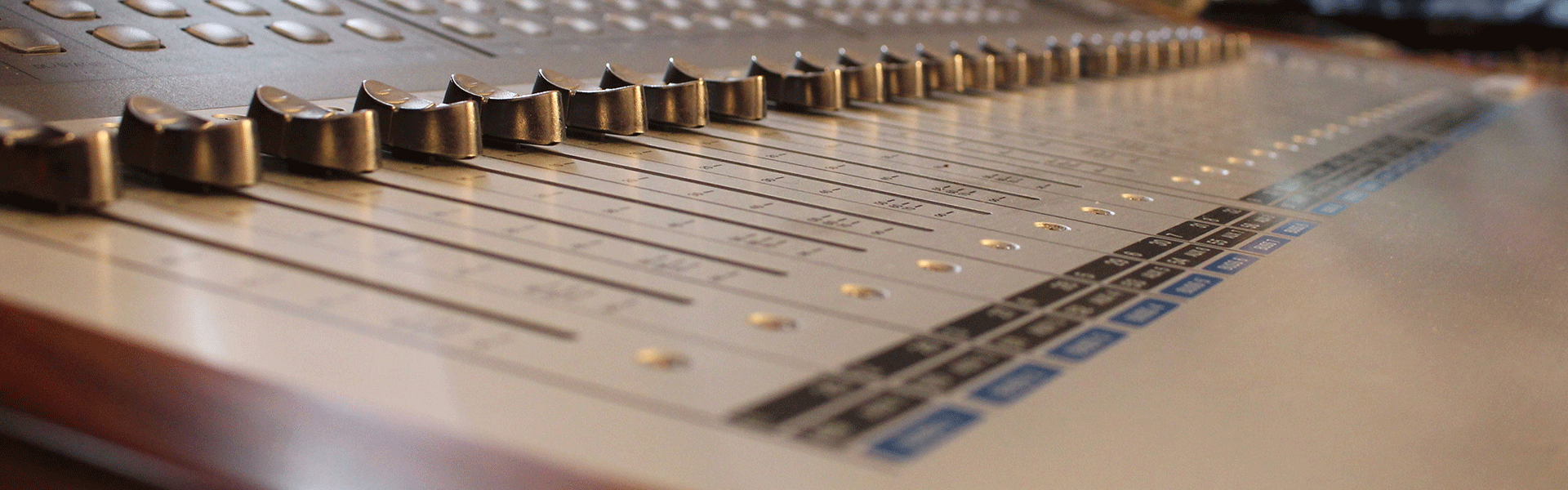 Image of a mixing console